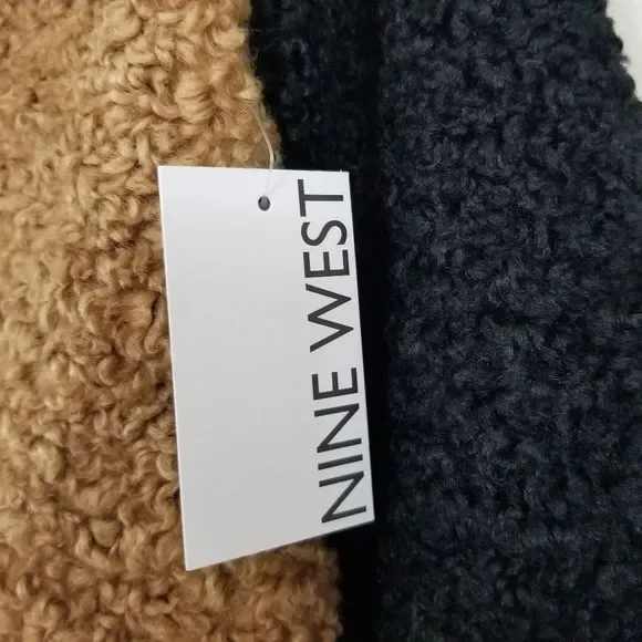 1 DAY SALE NEW Nine West MOTO Teddy/Sherpa Jacket - Picture 10 of 12
